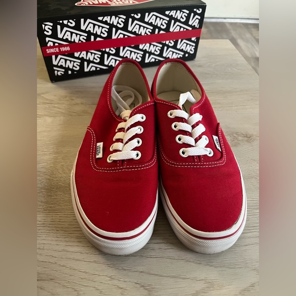 Red Vans Authentic - Picture 2 of 4